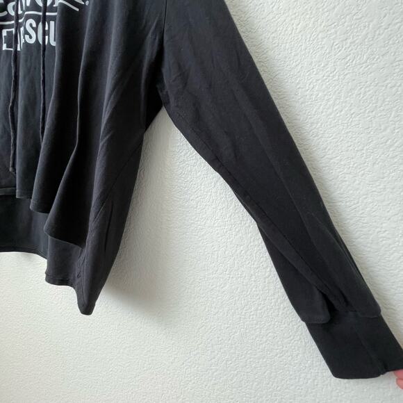 Seaworld Rescue Womens Black Cropped Hoodie Longsleeve Pullover Sweater Size S/M - Picture 7 of 7